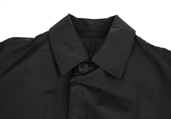 ロエベLOEWE 裏コーティングナイロンコットンハーフコート 黒52 K-113221_002