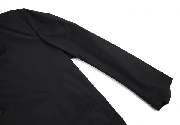 ロエベLOEWE 裏コーティングナイロンコットンハーフコート 黒52 K-113221_005