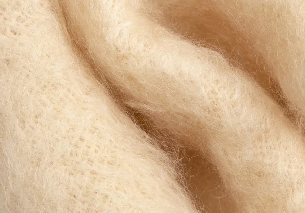 ロエベLOEWE モヘアウールアナグラム刺繍マフラー オフ K-113222_007