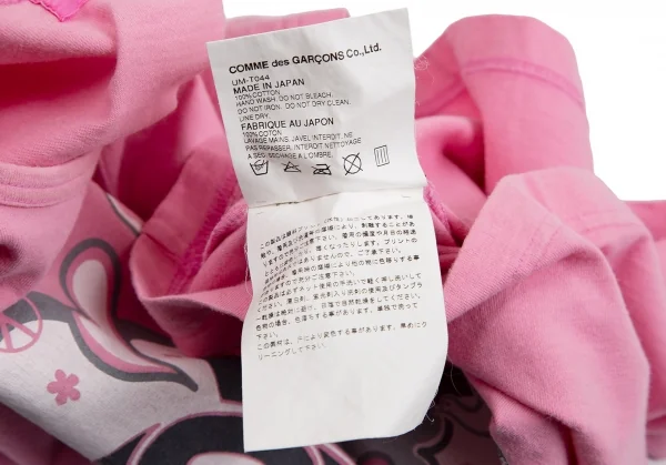 ジュンヤワタナベマン コムデギャルソンJUNYA WATANABE MAN PINK COMME des GARCONS グラフィックプリントTシャツ ピンクM位 K-113231_013