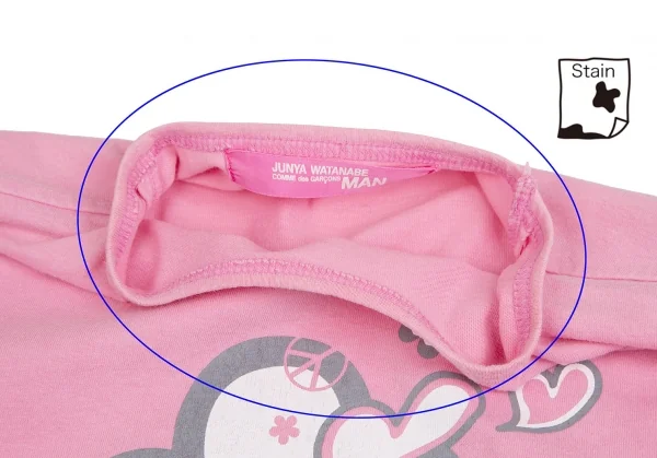 ジュンヤワタナベマン コムデギャルソンJUNYA WATANABE MAN PINK COMME des GARCONS グラフィックプリントTシャツ ピンクM位 K-113231_004