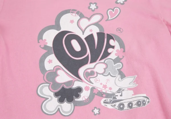 ジュンヤワタナベマン コムデギャルソンJUNYA WATANABE MAN PINK COMME des GARCONS グラフィックプリントTシャツ ピンクM位 K-113231_007
