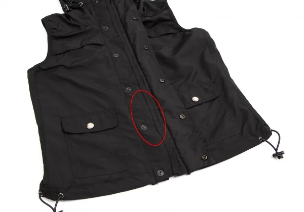 ジュンヤワタナベマンピンク コムデギャルソンJUNYA WATANABE MAN PINK COMME des GARCONSノースリーブマウンテンパーカー 黒M K-113232_010