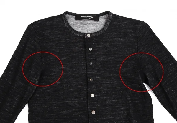 ジュンヤワタナベ コムデギャルソンJUNYA WATANABE COMME des GARCONS ダブルフェイスニットカーディガン 黒M位 K-113233_003