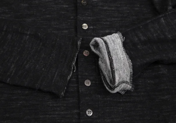 ジュンヤワタナベ コムデギャルソンJUNYA WATANABE COMME des GARCONS ダブルフェイスニットカーディガン 黒M位 K-113233_009