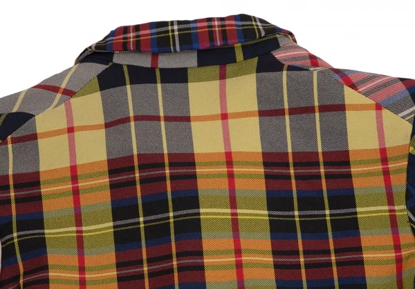 コムコム コムデギャルソンCOMME des GARCONS エステルタータンチェック4Bジャケット マルチS K-113247_014