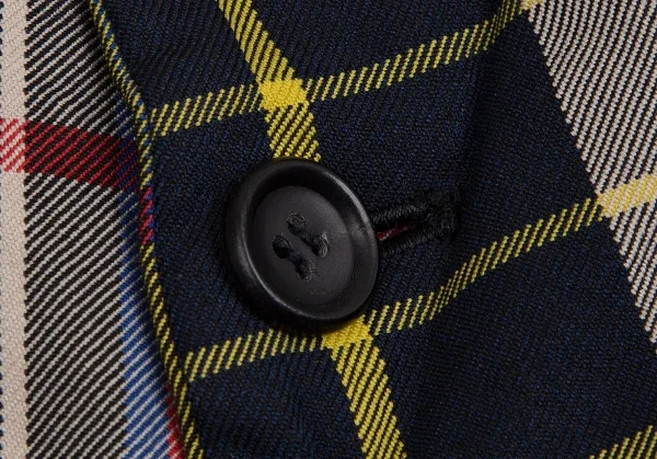 コムコム コムデギャルソンCOMME des GARCONS エステルタータンチェック4Bジャケット マルチS K-113247_005