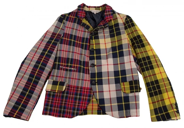 コムコム コムデギャルソンCOMME des GARCONS エステルタータンチェックセットアップスーツ マルチS K-113249_003