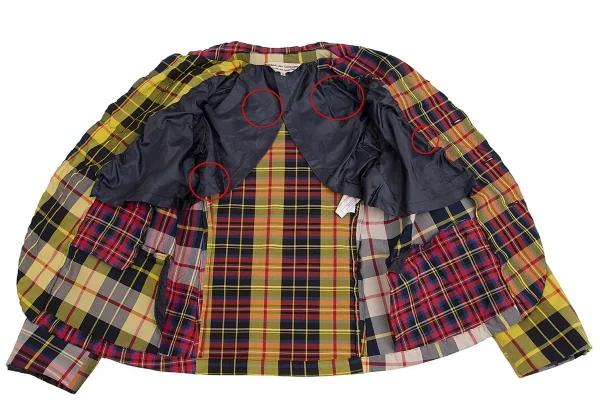 コムコム コムデギャルソンCOMME des GARCONS エステルタータンチェックセットアップスーツ マルチS K-113249_009