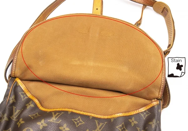 ルイヴィトンLouis Vuitton モノグラム ソミュール30 ショルダーバッグ 茶 K-113253_013