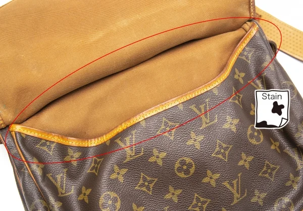 ルイヴィトンLouis Vuitton モノグラム ソミュール30 ショルダーバッグ 茶 K-113253_014