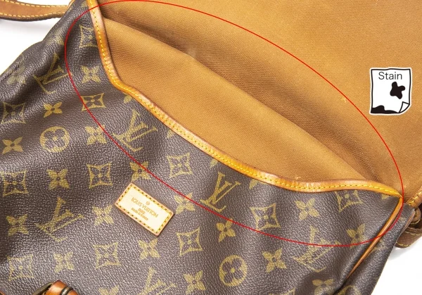 ルイヴィトンLouis Vuitton モノグラム ソミュール30 ショルダーバッグ 茶 K-113253_015