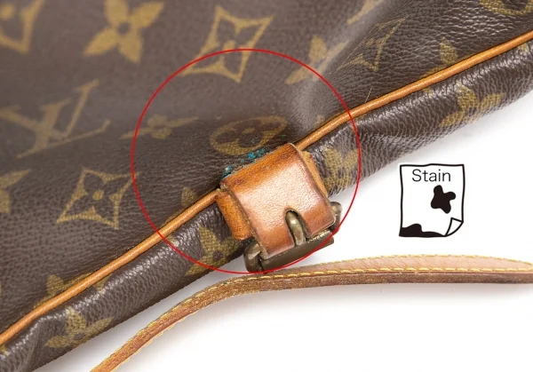 ルイヴィトンLouis Vuitton モノグラム ソミュール30 ショルダーバッグ 茶 K-113253_017