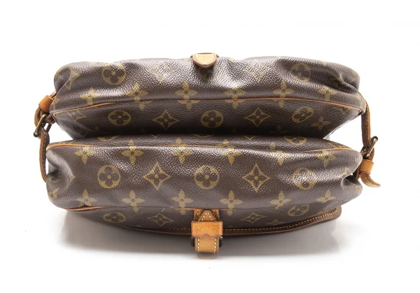 ルイヴィトンLouis Vuitton モノグラム ソミュール30 ショルダーバッグ 茶 K-113253_005