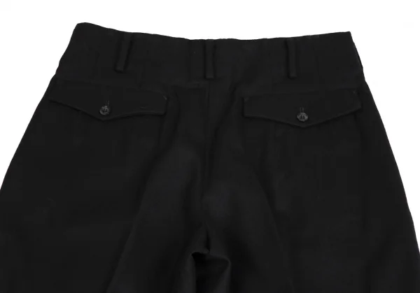 ヨウジヤマモトコスチュームドオム Yohji Yamamoto COSTUME D'HOMME ウールフェルトパンツ 黒2 K-113258_010