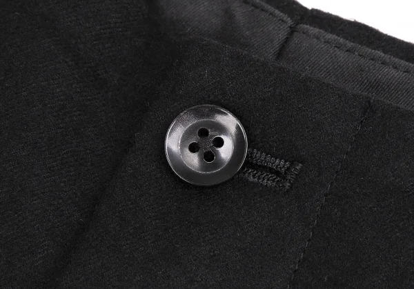 ヨウジヤマモトコスチュームドオム Yohji Yamamoto COSTUME D'HOMME ウールフェルトパンツ 黒2 K-113258_003