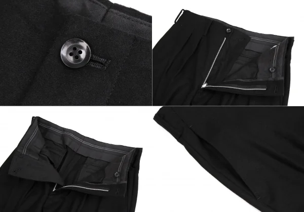 ヨウジヤマモトコスチュームドオム Yohji Yamamoto COSTUME D'HOMME ウールフェルトセットアップスーツ 黒3・2 K-113259_014