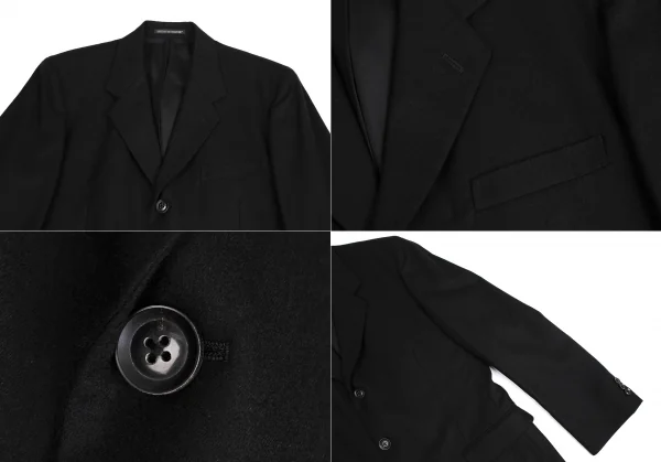 ヨウジヤマモトコスチュームドオム Yohji Yamamoto COSTUME D'HOMME ウールフェルトセットアップスーツ 黒3・2 K-113259_003