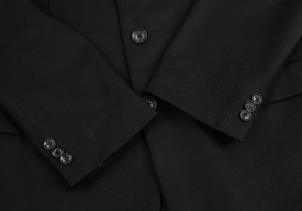 ヨウジヤマモトコスチュームドオム Yohji Yamamoto COSTUME D'HOMME ウールフェルトセットアップスーツ 黒3・2 K-113259_004
