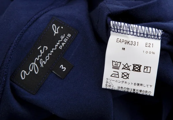 agnes b. homme One Point Embroidery Pocket T Shirt K-113268_011