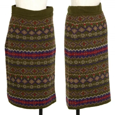 フェンディFENDI フェアアイルニットスカート カーキ他