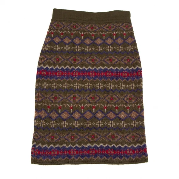 フェンディFENDI フェアアイルニットスカート カーキ他40 K-113290_002