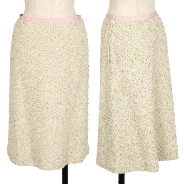 ユキ トリイ YUKI TORII ラメツイードAラインスカート オフ38 K-113293_001