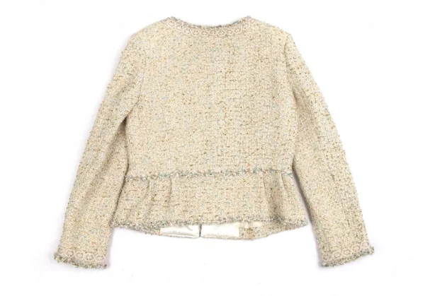 ユキ トリイ YUKI TORII レーステーピングラメツイードセットアップスーツ オフ38 K-113294_011