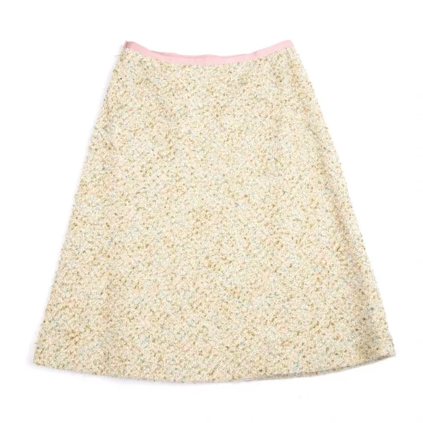 ユキ トリイ YUKI TORII レーステーピングラメツイードセットアップスーツ オフ38 K-113294_018