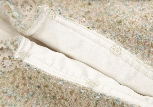 ユキ トリイ YUKI TORII レーステーピングラメツイードセットアップスーツ オフ38 K-113294_005