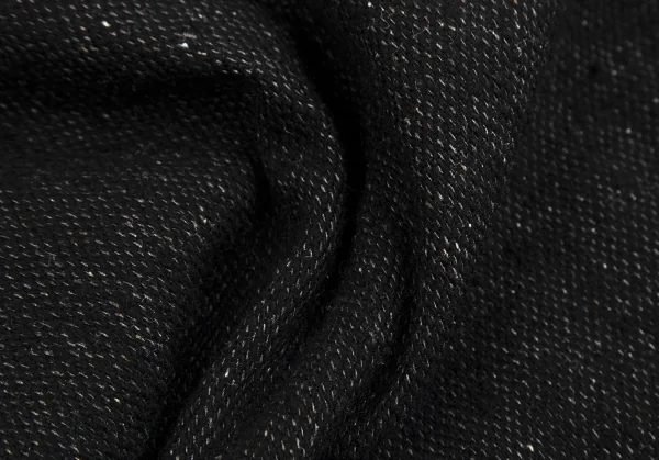 ヨウジヤマモト ノアールYohji Yamamoto NOIR ウールシルクフリンジ巻きデザインセットアップ 黒2・1 K-113301_019