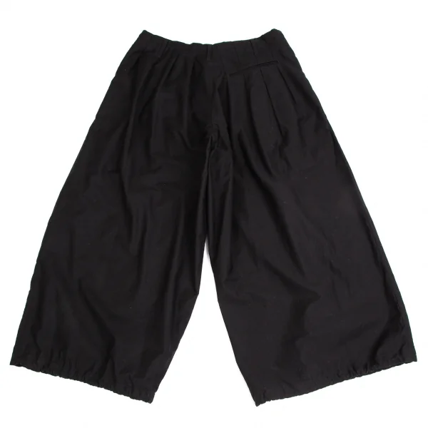 ブラックスキャンダル ヨウジヤマモトBLACK Scandal Yohji Yamamoto ロゴ刺繍コットンツイルバルーンパンツ 黒3 K-113317_011