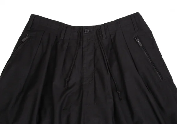 ブラックスキャンダル ヨウジヤマモトBLACK Scandal Yohji Yamamoto ロゴ刺繍コットンツイルバルーンパンツ 黒3 K-113317_002
