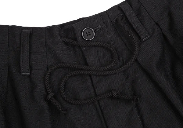 ブラックスキャンダル ヨウジヤマモトBLACK Scandal Yohji Yamamoto ロゴ刺繍コットンツイルバルーンパンツ 黒3 K-113317_003