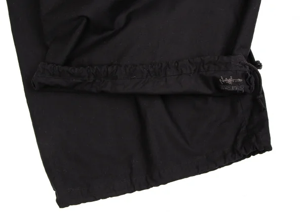 ブラックスキャンダル ヨウジヤマモトBLACK Scandal Yohji Yamamoto ロゴ刺繍コットンツイルバルーンパンツ 黒3 K-113317_009