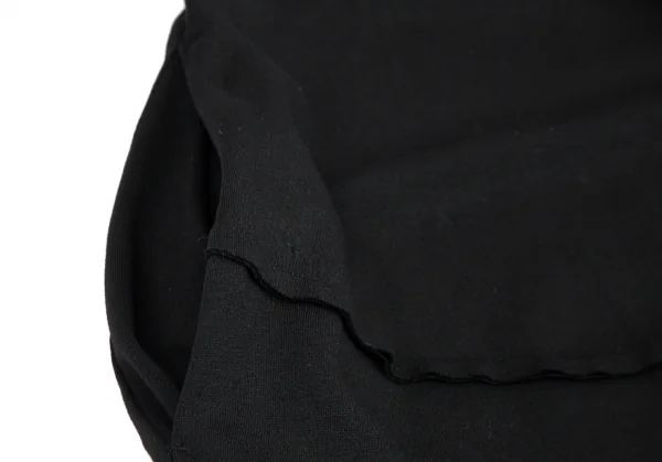 センソユニコSENSOUNICO 芽風 ストレッチジャージーアウトシームボタンレスロングカーディガン 黒38 K-113319_010