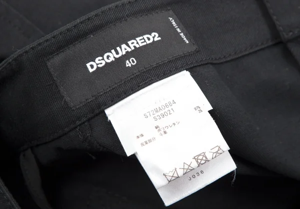 ディースクエアードDSQUARED2 バックルディテールフルジップタイトスカート 黒40 K-113320_012