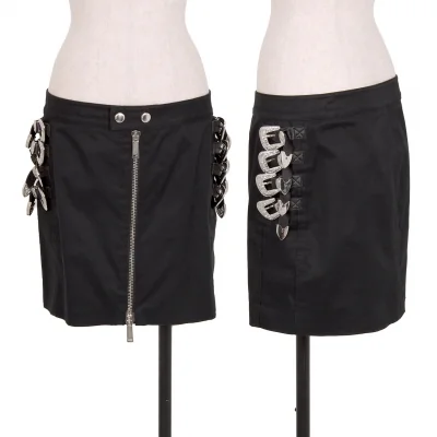 ディースクエアードDSQUARED2 バックルディテールフルジップタイトスカート