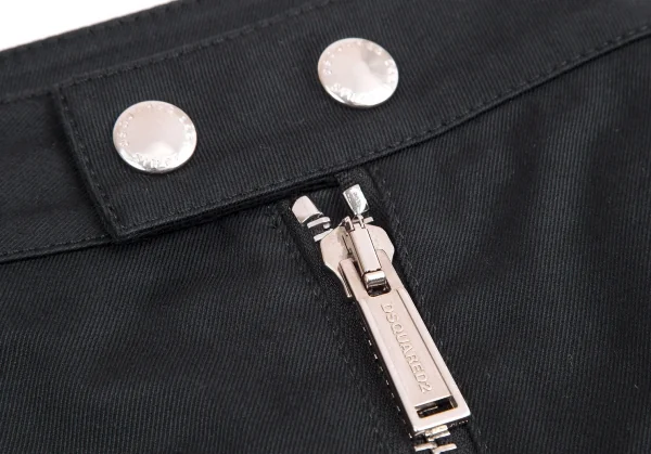 ディースクエアードDSQUARED2 バックルディテールフルジップタイトスカート 黒40 K-113320_003