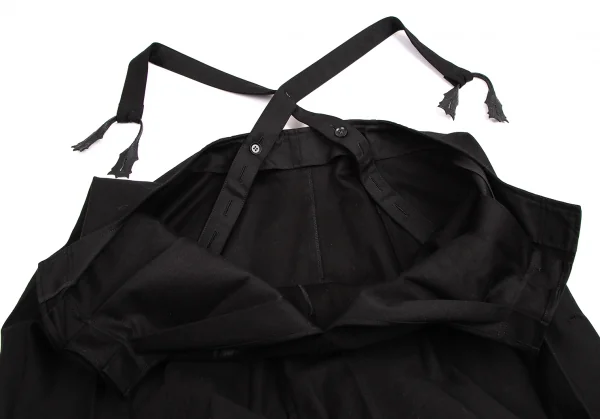 ヨウジヤマモト ファムYohji Yamamoto FEMME ペイントプリーツサスペンダーワンピース 黒1 K-113331_014