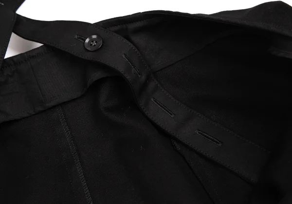 ヨウジヤマモト ファムYohji Yamamoto FEMME ペイントプリーツサスペンダーワンピース 黒1 K-113331_015