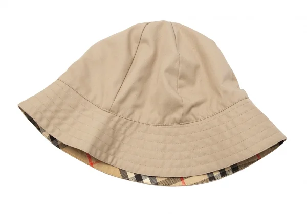 バーバリーBURBERRY LONDON ノバチェックリバーシブルハット ベージュ K-113333_010