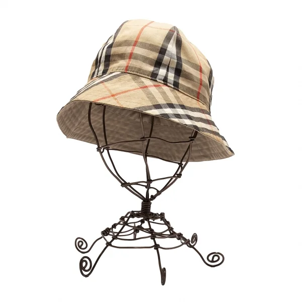 バーバリーBURBERRY LONDON ノバチェックリバーシブルハット ベージュ K-113333_002