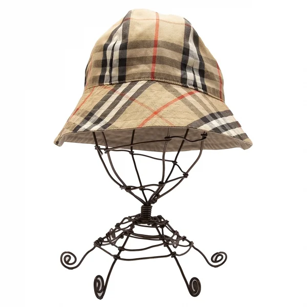 バーバリーBURBERRY LONDON ノバチェックリバーシブルハット ベージュ K-113333_004