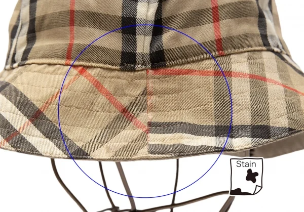 バーバリーBURBERRY LONDON ノバチェックリバーシブルハット ベージュ K-113333_009