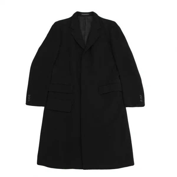 レギュレーション ヨウジヤマモトメンREGULATION Yohji Yamamoto MEN ウールカシミヤビーバードクタージャケット 黒3 K-113337_001