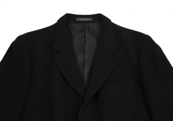 レギュレーション ヨウジヤマモトメンREGULATION Yohji Yamamoto MEN ウールカシミヤビーバードクタージャケット 黒3 K-113337_002