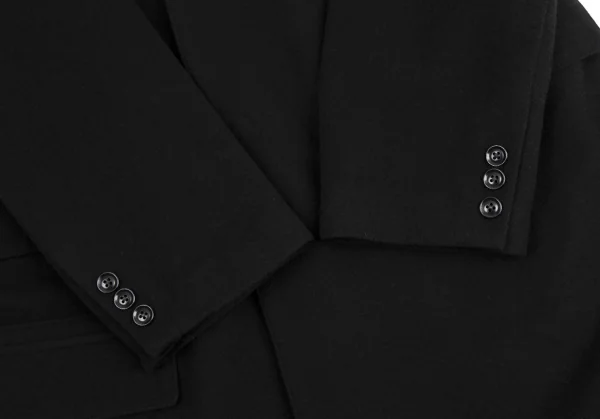 レギュレーション ヨウジヤマモトメンREGULATION Yohji Yamamoto MEN ウールカシミヤビーバードクタージャケット 黒3 K-113337_006