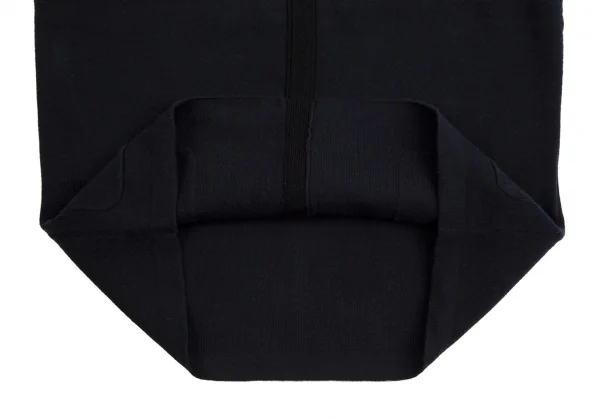 マドモアゼルノンノンMademoiselle NON NON コットンポケットデザインニットポロシャツ 紺38(M) K-113358_013