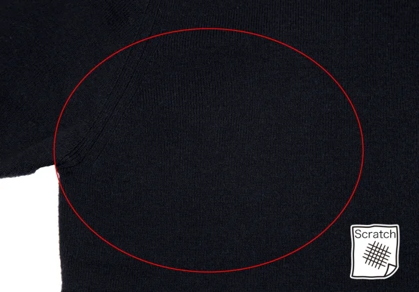 マドモアゼルノンノンMademoiselle NON NON コットンポケットデザインニットポロシャツ 紺38(M) K-113358_004